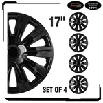 4PC Inch Wheel Hub Caps Snap On Black For R17 Tire & Rim Covers Kit. Fixed Price $51.44.