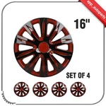 4X 16 Inch Hub Caps Pp Tire & Rim Covers Red Black Kit Fits All Makes Models. Fixed Price $44.99.