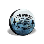 Siski Go Where I'm Towed Spare Tire Cover Wheel Protectors Weatherproof. Fixed Price $29.03.