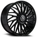 F24X9/R24X10"STAGGERED Azad Wheels AZ717 Gloss Black Xl Rims (regular Caps). Fixed Price $2820.00.