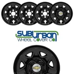 2014-2019 Chevrolet Silverado 1500 Wt # 7950GB 17" 6 Lug Black Wheel Skins SET/4. Fixed Price $124.99.