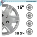 15" Set Of 4 Covers Full Rim Snap On Hub Caps Fits R15 Tire & Steel Wheels. Fixed Price $43.49.