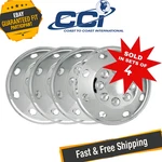 Coast IWCAL165P 16.5" Chrome Wheel Simulators 8HH Full Set, Lug. Fixed Price $153.54.