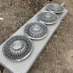 Factory 1980 1989 Dodge Chrysler 15 Inch Wire Spoke Hubcaps Wheel Covers Set. Fixed Price $109.99.