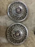 14" Wire Spoke Hubcap Wheel Covers 1985 86 87 88 Cadillac Deville Fleetwood 2 Pc. Fixed Price $70.00.