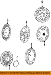 Chrysler Oem 93-00 Acclaim Wheels Covers Trim-cover 4684061. Fixed Price $100.25.
