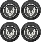 82-92 Firebird Center Cap Set Flat Black Late Silver Emblem/metal Clip. Fixed Price $178.86.