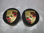 2016 Porsche Macan Pair Black Border Center Caps Oem Lkq. Fixed Price $56.30.