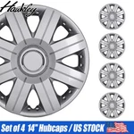 14" Set Of Sliver Wheel Covers Full Rims Snap On Hub Caps For R14 Tire & Steel. Fixed Price $35.99.