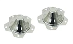 Empi Chrome 5X205 Wide Center Cap Pair For Beetle Ghia Thing 00-9623-0. Fixed Price $46.77.