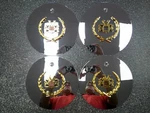 New Vogue Chrome Bolt-on Center Cap W/gold Logo 6.50" 10885 SET/4*. Fixed Price $130.00.
