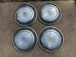 (4) Rare 1972-1973 Cadillac Eldorado Fleetwood Hubcaps Wheel Covers Set Oem. Fixed Price $400.00.