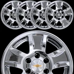 Chrome 2014-2018 Silverado Tahoe 17" Wheel Skins Hub Caps Aluminum Rim Covers. Fixed Price $89.99.