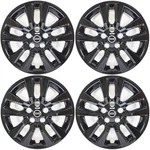 Fits 2013-2018 Nissan Altima Style # 505-16BLK + Logo 16" Black Hubcaps SET/4. Fixed Price $130.00.