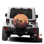 Foruidea Desert Sunset Cactus Spare Tire Cover With Backup Camera Hole Wheel. Fixed Price $41.84.