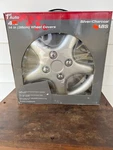 14" 1ST Auto Silver/charcoal Abs Plastic Wheel Covers Pack Snap-on Design For. Fixed Price $49.99.