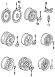 Genuine Volvo Hub Cap 1272666. Fixed Price $41.87.