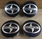 Oem Used Set Scion Black Center Caps DE8C37190 42603WB002 75181. Fixed Price $39.95.