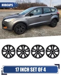 4 Hub Caps Black 17" Wheel Skins Steel R17 Rim Covers 2013-2025 Ford Escape. Fixed Price $62.99.