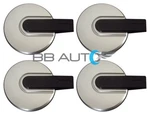 New 2006-2010 Hummer H3 16" Wheel Hub Center Caps Set Silver Black Bar Covers. Fixed Price $114.95.