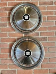 Pair Oem 1977 15" Cadillac Deville Wheel Covers 03517185 2026 (cleaned). Fixed Price $99.00.