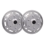 Wheel Simulator Hubcaps Front Ford E-series Chrome Silver Steel. Fixed Price $199.90.