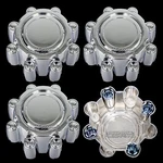 4 Chrome Ford F250 F350 Sd Excursion 8 Lug Wheel Center Hub Caps Rim Dust Covers. Fixed Price $79.99.