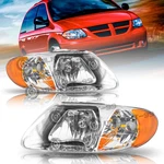 Pair Headlights For 2001-2007 Dodge Grand Caravan 01-04 Chrysler Town & Country. Fixed Price $62.79.