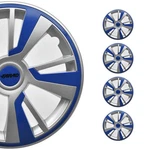 15" Hubcaps Wheel Rim Cover Grey With Dark Blue Insert 4PCS Set. Fixed Price $99.90.