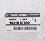 Genuine Oem Nissan 40315-ET000 Wheel Cover Hub Cap 15" 2007-2012 Sentra. Fixed Price $61.40.