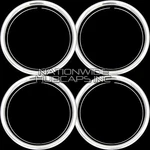 Set Of 4 13" Chrome Wheel Trim Rings Beauty Glamour Bands Steel Rims. Fixed Price $47.99.
