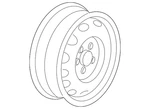 Genuine Volkswagen Wheel Steel 5K0-601-027-A-03C. Fixed Price $111.13.