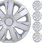 (4 PACK)16 Inch Wheel Covers Full Rim Snap On Hub Caps For R16 Auto Tire & Steel. Fixed Price $44.99.