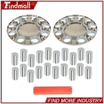Findmall Chrome Front Axle Cover Hub Cap Thread-on 33MM Truck Lug Nuts For. Fixed Price $47.92.