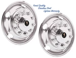 19.5" X 7.5" Hino 10 Lug Two Front Wheel Simulator Rim Liner Hubcap Covers. Fixed Price $389.80.
