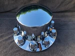 Chrome Dome Axle Cover Hub Cap Kit 33MM Thread On Lug Nuts United Pacific 10263. Fixed Price $51.17.