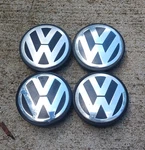 Volkswagen Golf Jetta Passat Center Cap Set Of 4, 2002-2020, P/n 3B7 601 171 A1. Fixed Price $49.95.
