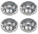 Chrome 17" Steel Wheel Front Rear Center Caps Set For 2019-2021 Ram 3500 Dually. Fixed Price $224.95.