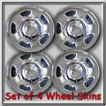 4 Chrome 17" Wheel Skins Hubcaps 2007-2008 Ford F-150 Truck Covers. Fixed Price $160.00.
