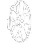 Genuine Gm Wheel Cover Chrome With Lug Nut Cap 09596921. Fixed Price $101.86.