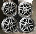 Esr CS15 Wheels 18X9.5 +35 5X114.3 Silver Machined Inch Deep Dish Rims Set. Fixed Price $1212.00.