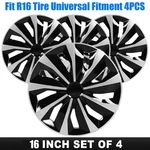 4 Pack 16" Inch Wheel Covers Snap On Full Hub Caps Fit For R16 Tire & Steel Rim. Fixed Price $35.98.