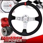 Red Extender + Deep Dish Black Steering Wheel Stitching For 89-98 Maxima. Fixed Price $59.99.
