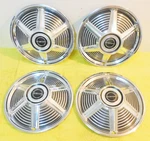 1964 1965 Mustang Fastback Coupe Convertible Orig 14" Wheel Hub Caps Covers Set. Fixed Price $399.00.