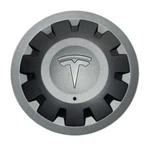 Aftermarket Tesla Uberturbine Charcoal Metallic Wheel Center Cap 1188236-00-A. Fixed Price $40.99.