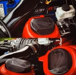 05-14 Mustang Black Satin GT500 Strut Tower Covers Caps (cobra)set Of 2. Fixed Price $64.99.