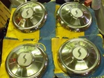 1961 1962 1963 Studebaker 10" Set Of 4 Early Silver Center. Fixed Price $153.95.