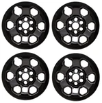 18" Black Skins Hubcaps Covers For 2013-2021 Nissan Titan Steel New. Fixed Price $89.00.