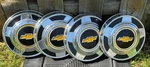1973-87 Chevy Truck Dog Dish Hub Caps 12" Black Yellow Logo Vintage +free S&h. Fixed Price $189.00.