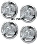 Set Of 4 Chevy Gm Rally Wheel Center Hub Caps 3 Tri-bar Sleek Cover Rings. Fixed Price $62.54.